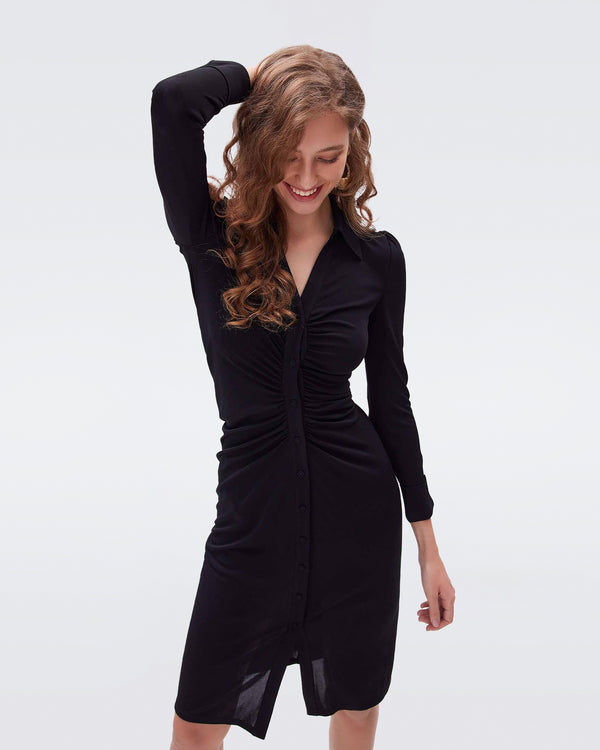 Buy Women Black Solid Casual Dress Online - 793618 | Allen Solly